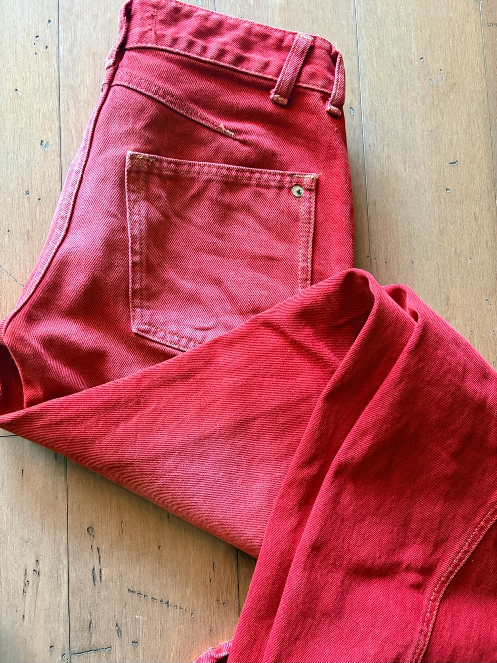 Free People Skinny Pants in Red